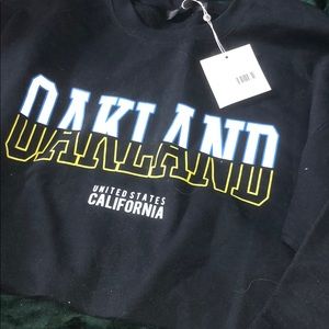 Missguided Oakland Crop Hoodie